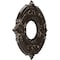 Ekena Millwork Attica PVC Medallion (Canopies up to 4 1/8"), 10"OD x 3 1/2"ID x 3/4"P, Metallic Rustic Mist CMP10ATERU - alternate 5